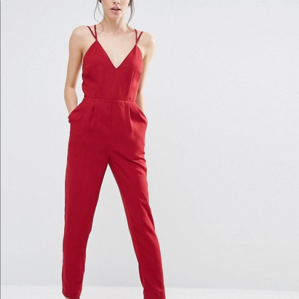 True decadence petite strappy jumpsuit
